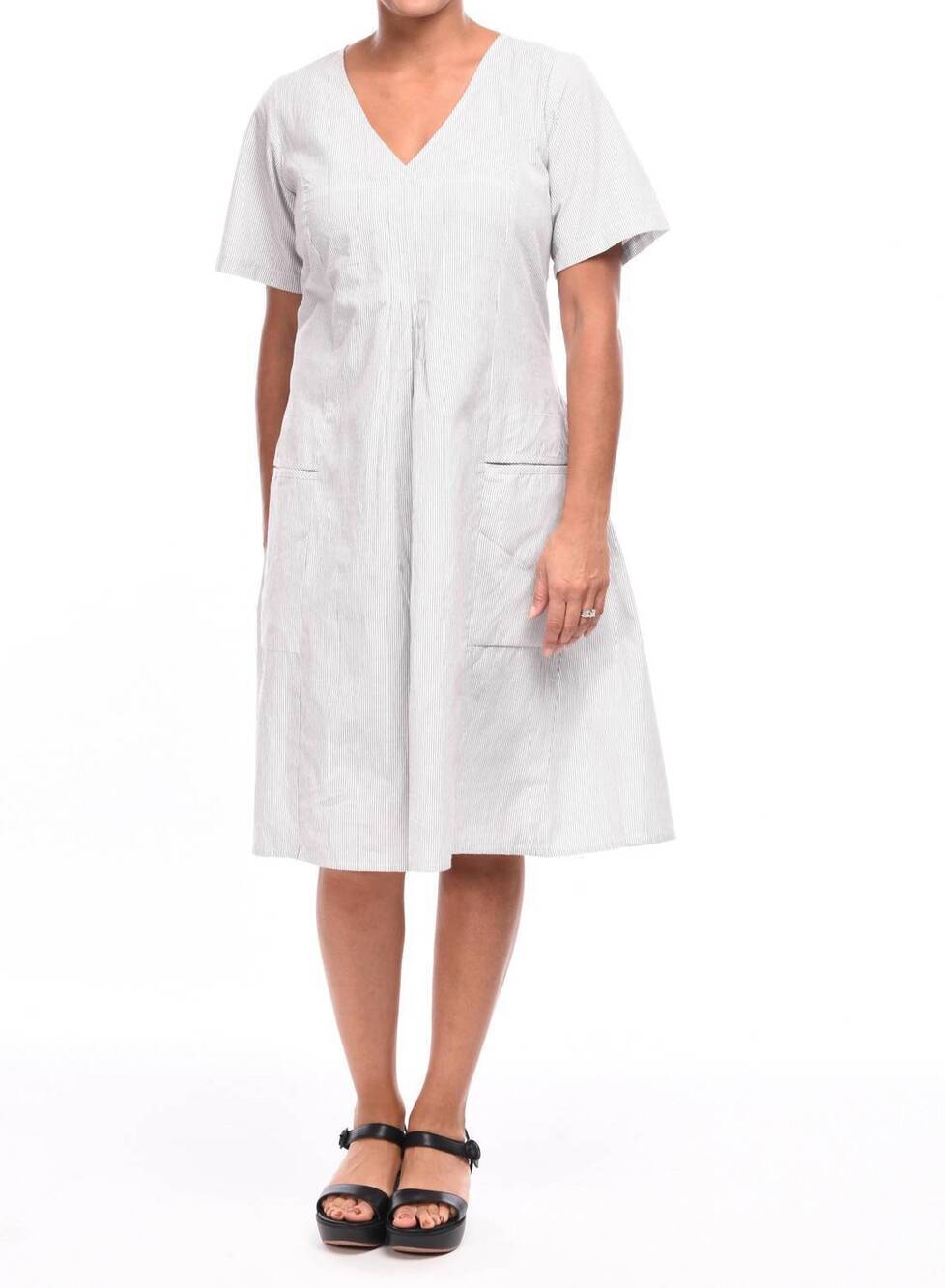 NEW TULIP CLOTHING holly short sleeves dress in pixie stripe